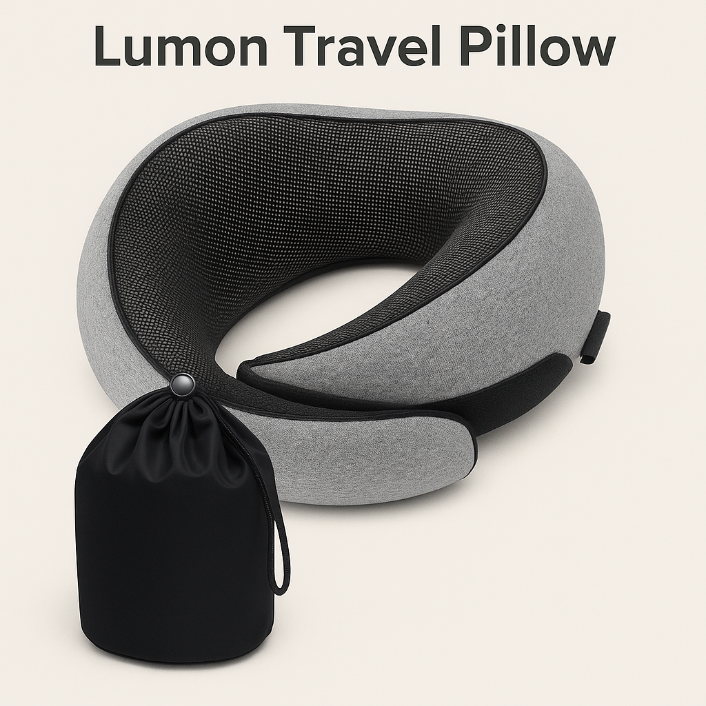 Lumon™ Travel Pillow + Free Mask(s)