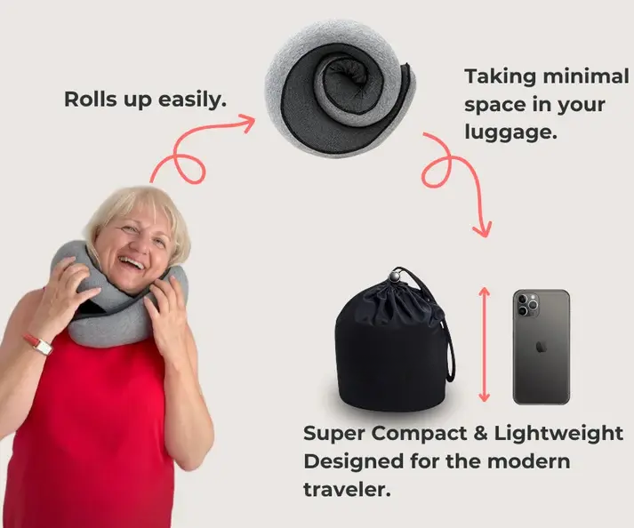 Lumon™ Travel Pillow + Free Mask(s)